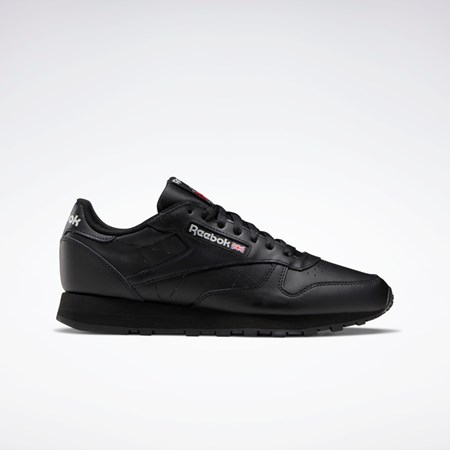 Reebok Classic Leather Shoes Čierne Čierne Siva | BGYKV1397