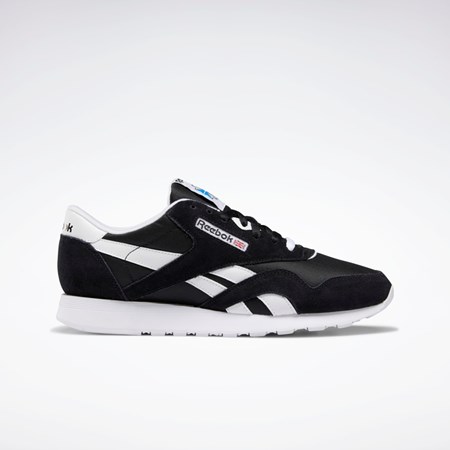 Reebok Classic Nylon Shoes Čierne Čierne Biele | RFWXQ6740