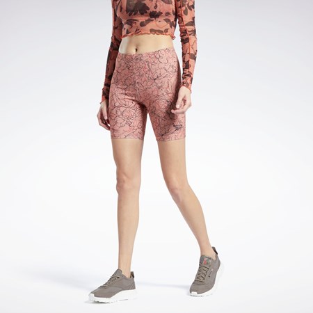 Reebok Classics Contour Floral Print Legging Shorts Koralove | QCMLE5861