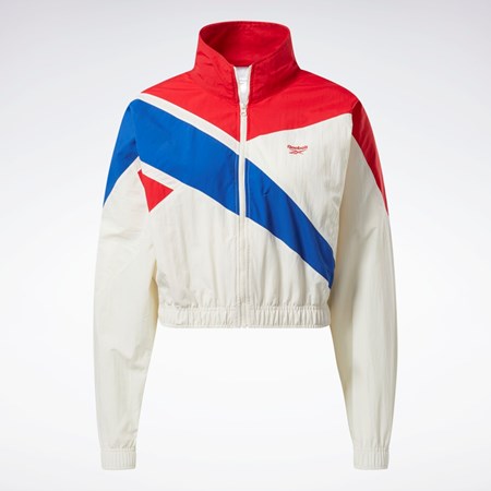 Reebok Classics Franchise Tracking Jacket Biele | HLOTY4396