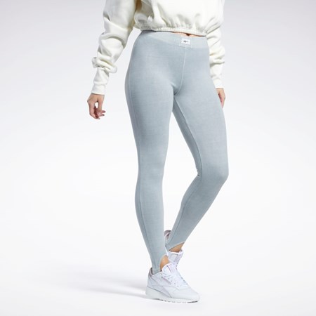 Reebok Classics Natural Dye Stirrup Leggings Siva | AWKXP7180