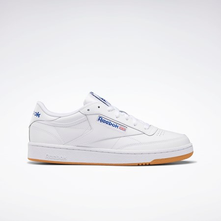 Reebok Club C 85 Shoes Biele Kráľovská Modrá | BUOEF0689