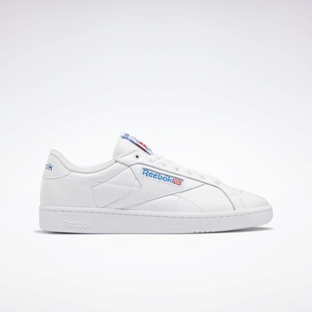 Reebok Club C Grounds Shoes Biele Modre Červené | AJPGQ1285