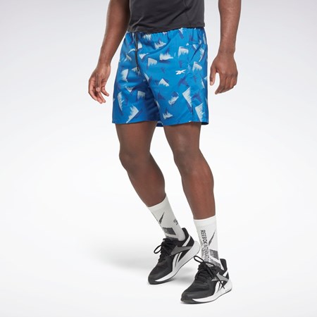 Reebok Grafika Speed 2.0 Shorts Modre | NQIJE9485