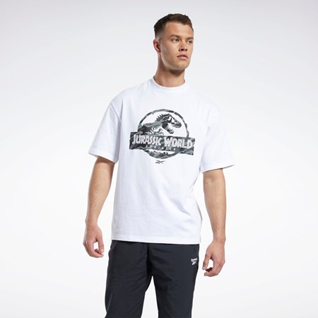 Reebok Jurassic World T-Shirt Biele | MGVKL3876