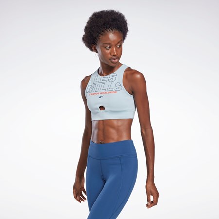 Reebok Les Mills® Beyond the Sweat Crop Top Siva | OEXKD7215