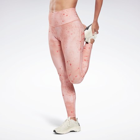 Reebok Les Mills® Lux Bold High-Waisted Printed Tights Koralove | XEBIL5621