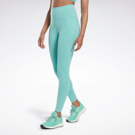 Reebok Lux High-Waisted Tights Semi Classic Teal | WYAJG5437