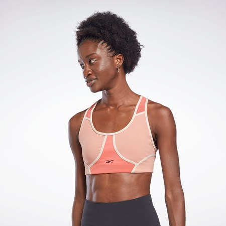 Reebok Lux Racer Polstrované Colorblocked Bra Koralove | YSIRG9042