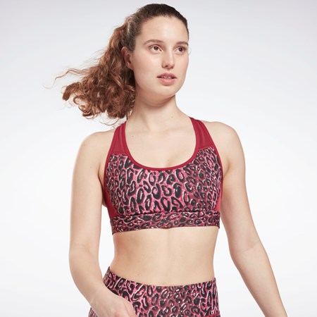 Reebok Lux Racer Polstrované Sports Bra Punch Berry | KXRFT8650