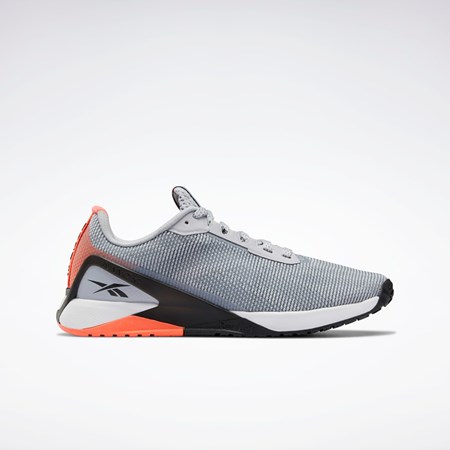 Reebok Nano X1 Grit Tréningová Shoes Siva Čierne Oranžové | JXQAR6052