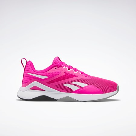 Reebok Nanoflex TR 2.0 Tréningová Shoes Ruzove Biele Siva | KSYJG1253