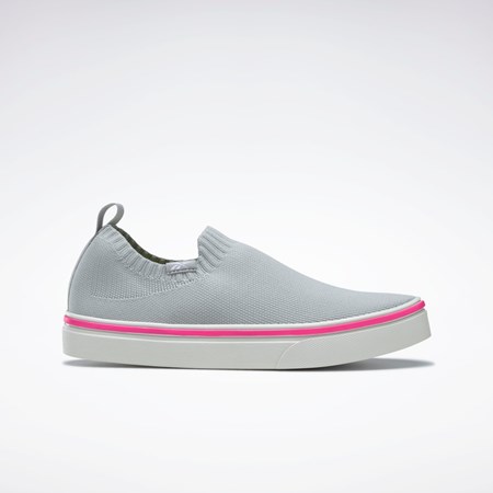 Reebok OnLux Slip-On Shoes Siva Biele Ruzove | DLWUR0386