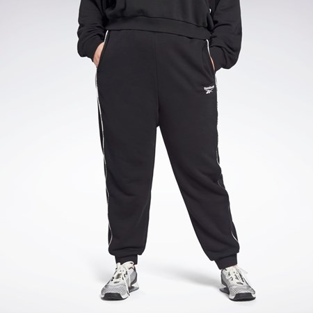 Reebok Piping Joggers (Plus Size) Čierne | DYHWR8961