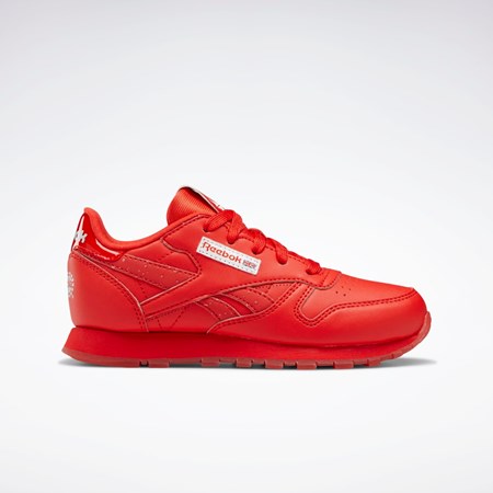 Reebok Popsicle Classic Leather Shoes - Preschool Červené Červené Červené | CQUBR1639