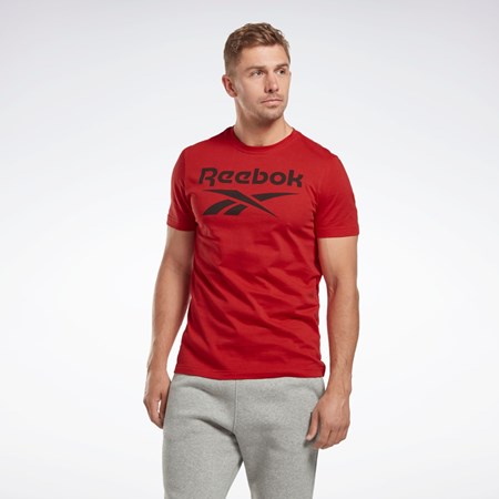 Reebok Reebok Identity Big Logo T-Shirt Červené | XUIHR7860