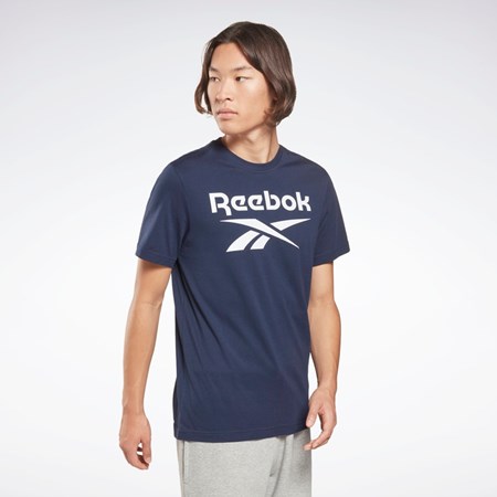 Reebok Reebok Identity Big Logo T-Shirt Námornícka Modrá | ZATNL7691