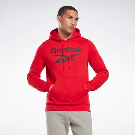 Reebok Reebok Identity Fleece Hoodie Červené Čierne | UXHYE2957