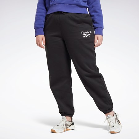 Reebok Reebok Identity Logo Fleece Joggers (Plus Size) Čierne | AHKLW7153