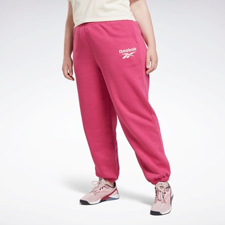 Reebok Reebok Identity Logo Fleece Joggers (Plus Size) Ruzove | HAMCY8054