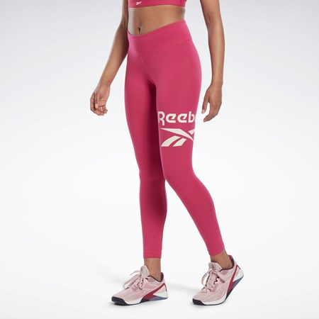 Reebok Reebok Identity Logo Leggings Ruzove | OPNFD5018