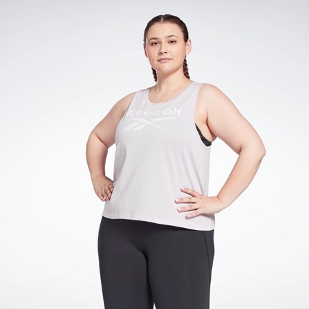 Reebok Reebok Identity Tank Top (Plus Size) Quartz Glow | WDMIX9053