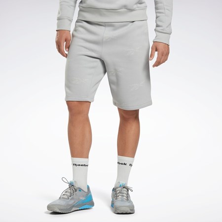 Reebok Reebok Identity Vector Fleece Shorts Siva | WAUFB7082