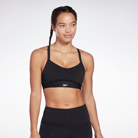 Reebok Reebok Lux Remienkové Sports Bra Čierne | QTPUG0128