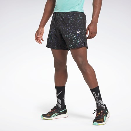 Reebok Strength Allover Print Shorts Čierne | THECV7682