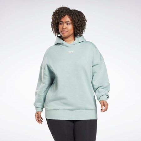 Reebok Studio Recycled Oversize Hoodie (Plus Size) Siva | JVOYS7605