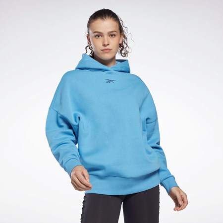 Reebok Studio Recycled Oversize Hoodie Modre | AZNBQ0519