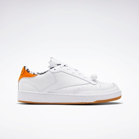 Reebok THE FLINTSTONES Club C Shoes Biele Čierne Oranžové | WEMCV2534