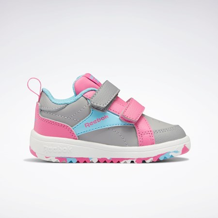 Reebok Weebok Clasp Low Shoes - Toddler Siva Modre Ruzove | MOFQL1253