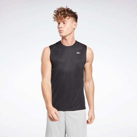 Reebok Workout Ready Bez Rukavov Tech T-Shirt Čierne | JSZPH9357