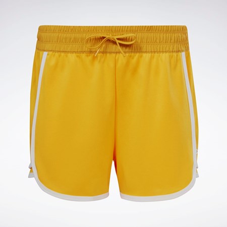 Reebok Workout Ready High-Rise Shorts Bright Ochre | WIFAQ1508