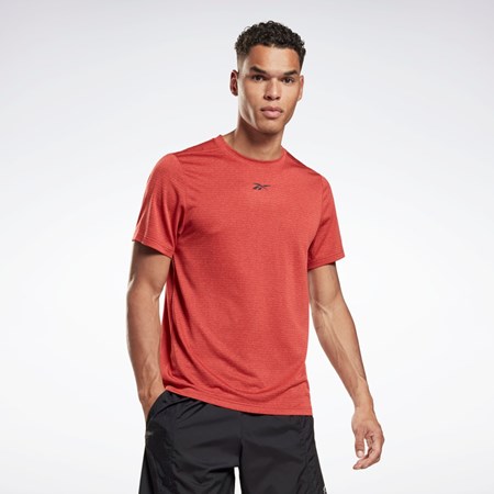 Reebok Workout Ready Mélange T-Shirt Rhodonite | XZRDW0143