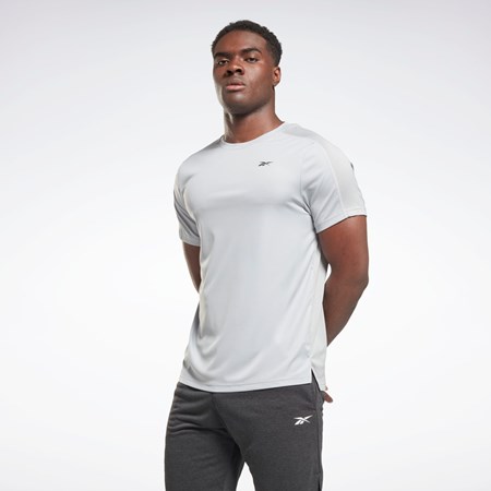 Reebok Workout Ready Tech T-Shirt Siva | EZQSL5378