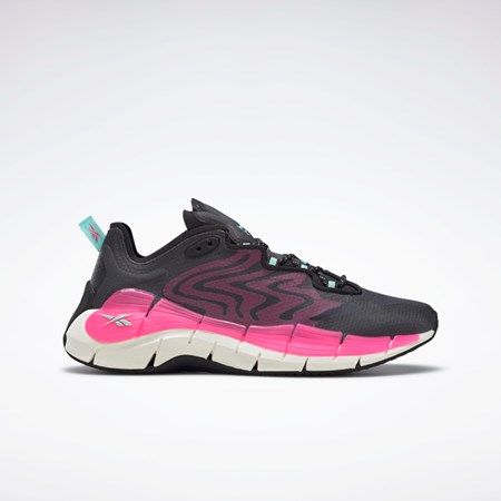 Reebok Zig Kinetica II Shoes Čierne Ruzove Mätové | OTPHL1489